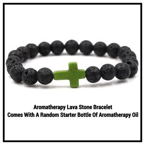 $37 Value Aromatherapy Lava Bead Bracelet & Oil